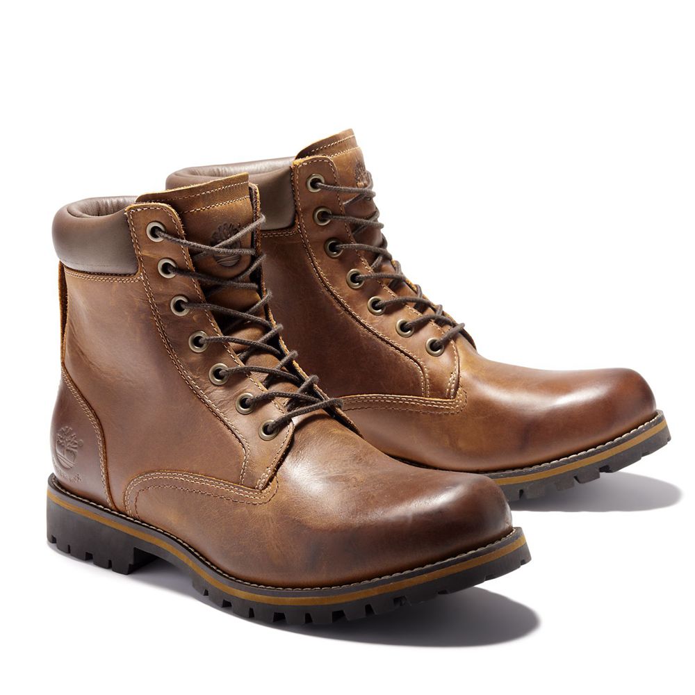 Botas 6-Inch Timberland Argentina Hombre - 6-Inch Rugged Waterproof - Marrones - AWYVKU-079